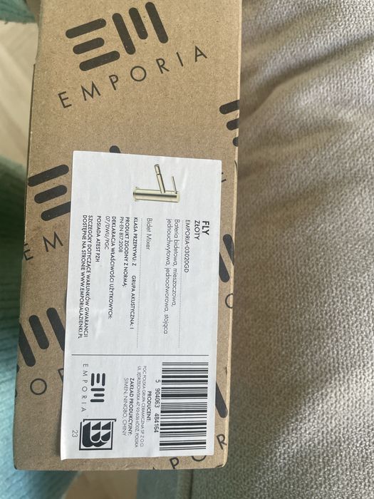 Bateria bidetowa Emporia Fly złoty