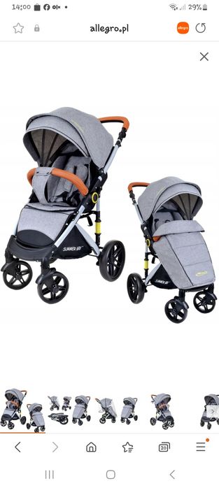 Wozek summer baby osłona na nóżki