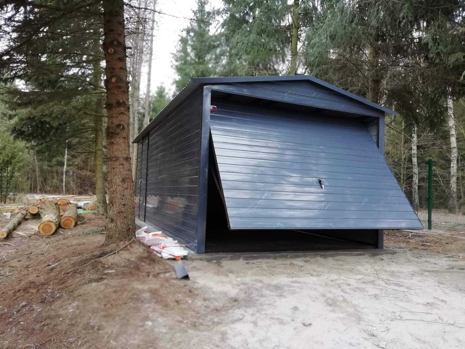 Garaż drewnopodobny 6x6, 6x5, 4x6, profili zamkniętych, hale