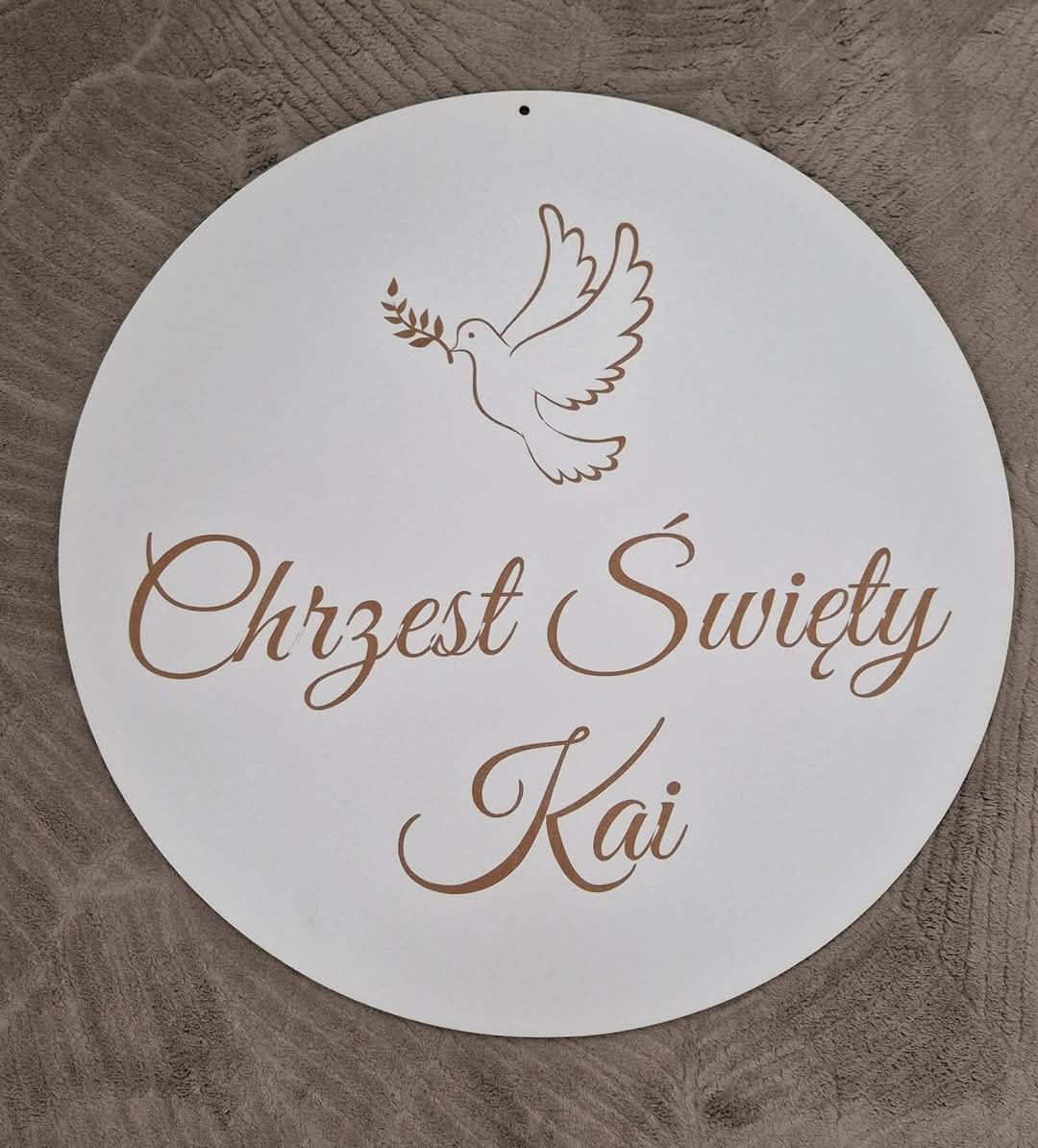 Tablica Chrzest Święty Kai 50cm