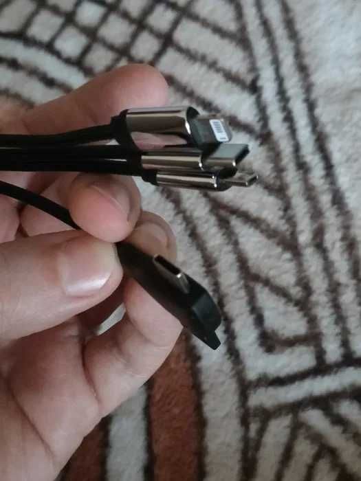 6w1 - Uniwersalny elegancki kabel ładowarki - NOWY (3w1 razy dwa)