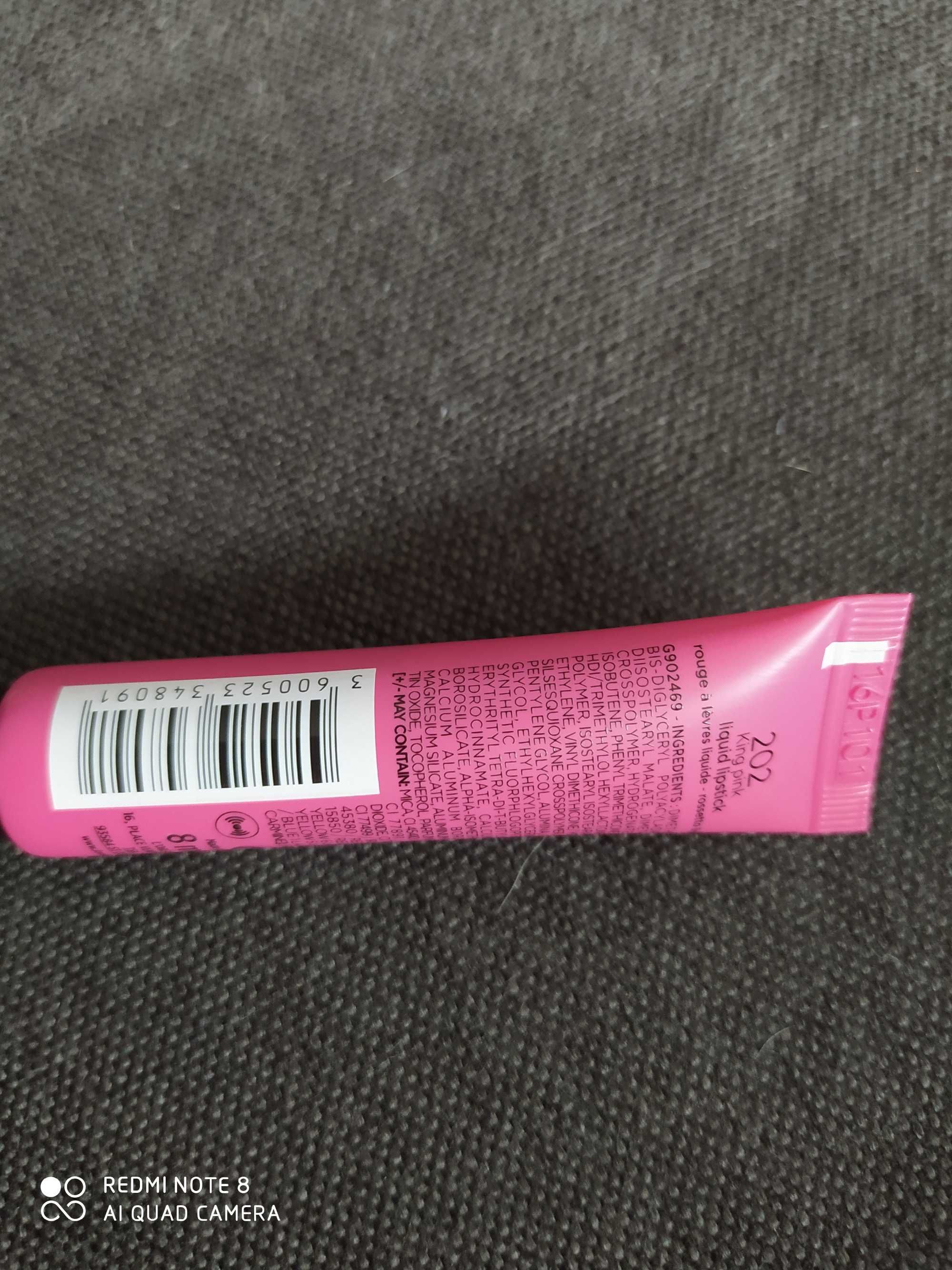 L'Oreal LIP PAINT/MATTE pomadka w płynie kolor 202 King pink