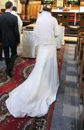 Suknia ślubna - wygodna, rozmiar uniwersalny!