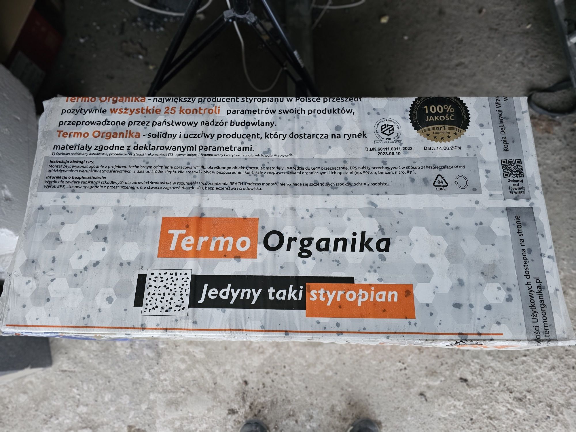 Styropian termo organika