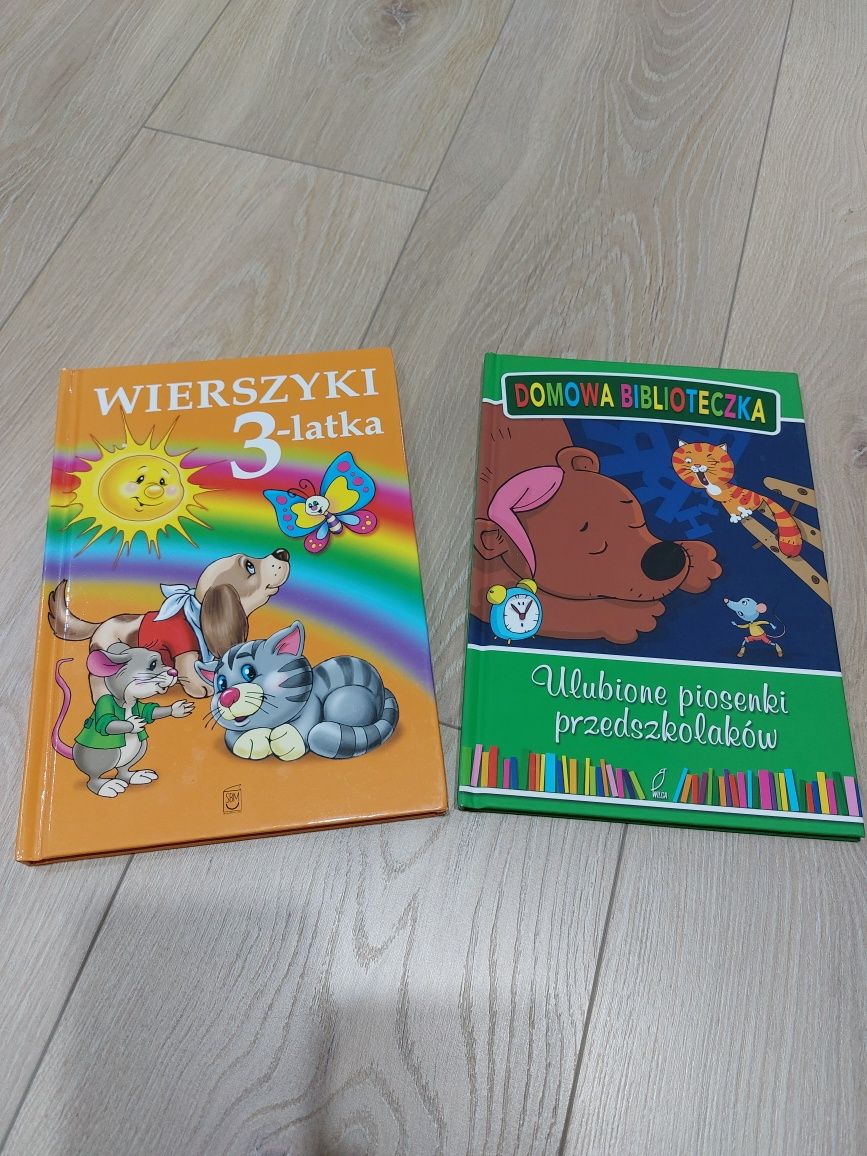 Książki dla dzieci, 2 szt, Wierszyki i piosenki dla maluchów