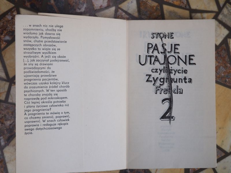 Stone Irving „Pasje utajone czyli życie Zygmunta Freuda”