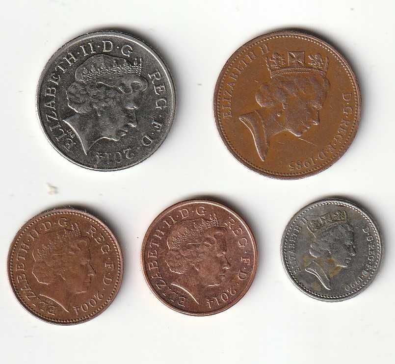 Монети Великобританії та інших країн
