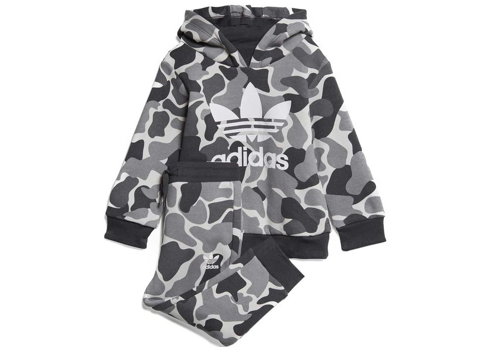 Dres dziecięcy adidas Originals TREFOIL CREW SET moro (D96094) - 80