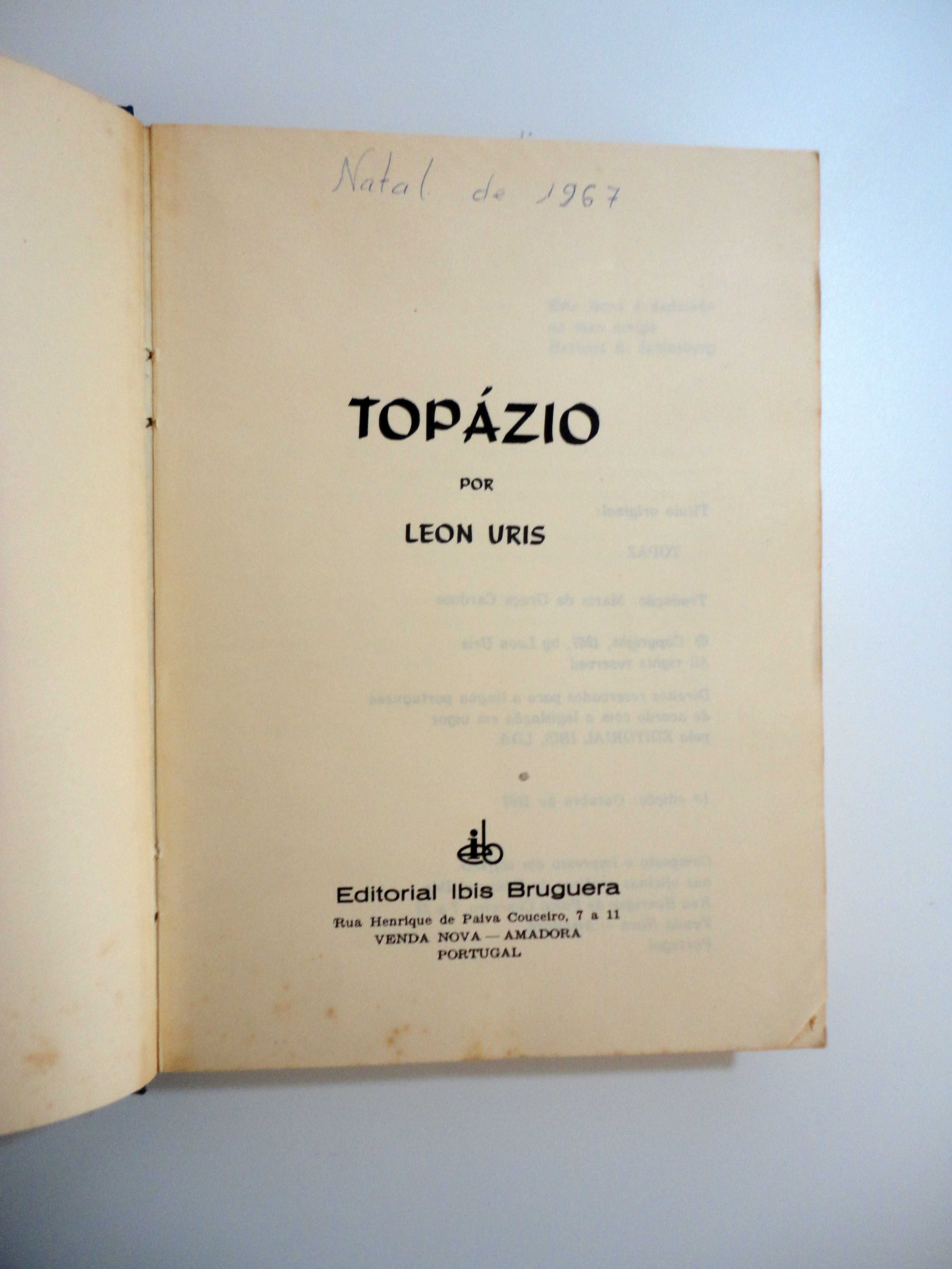 "Topázio" (Leon Uris) - 1ª Edição