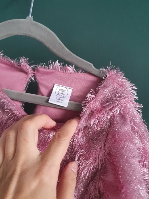 Różowa sukienka dla dziewczynki 128 little kids