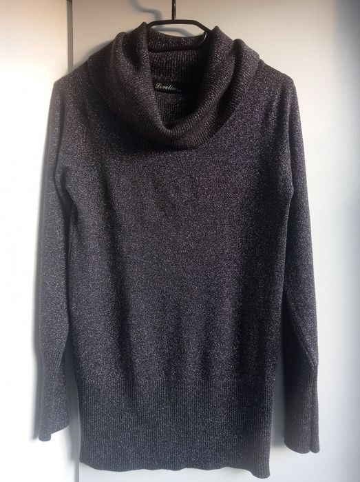 Elegancki sweterek z szerokim golfem. damski. S/M. Lovelin