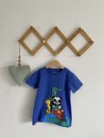 Tshirt next 116/122 niebieski zwierzątka krokodyl