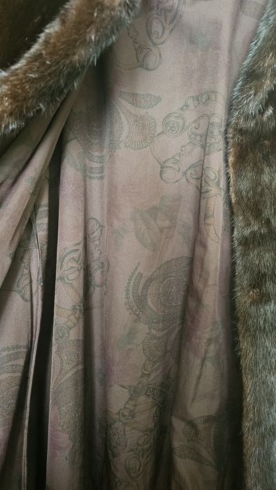 Шуба норкова, колір шоколадна норка 52-54 (4XL)  розмір. Б/У