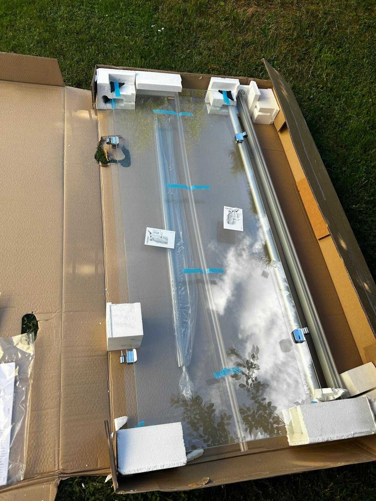 CERMAG drzwi skrzydłowe parawan do wanny 501 DESIGN PURE 120 CM PRAWY