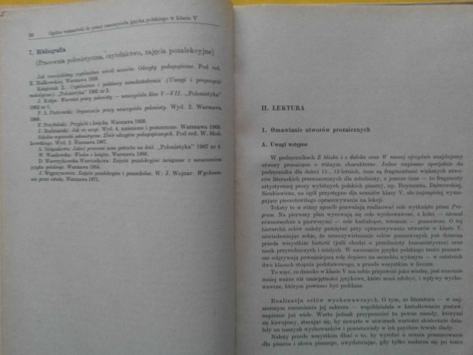 Nauczanie języka polskiego w klasie V