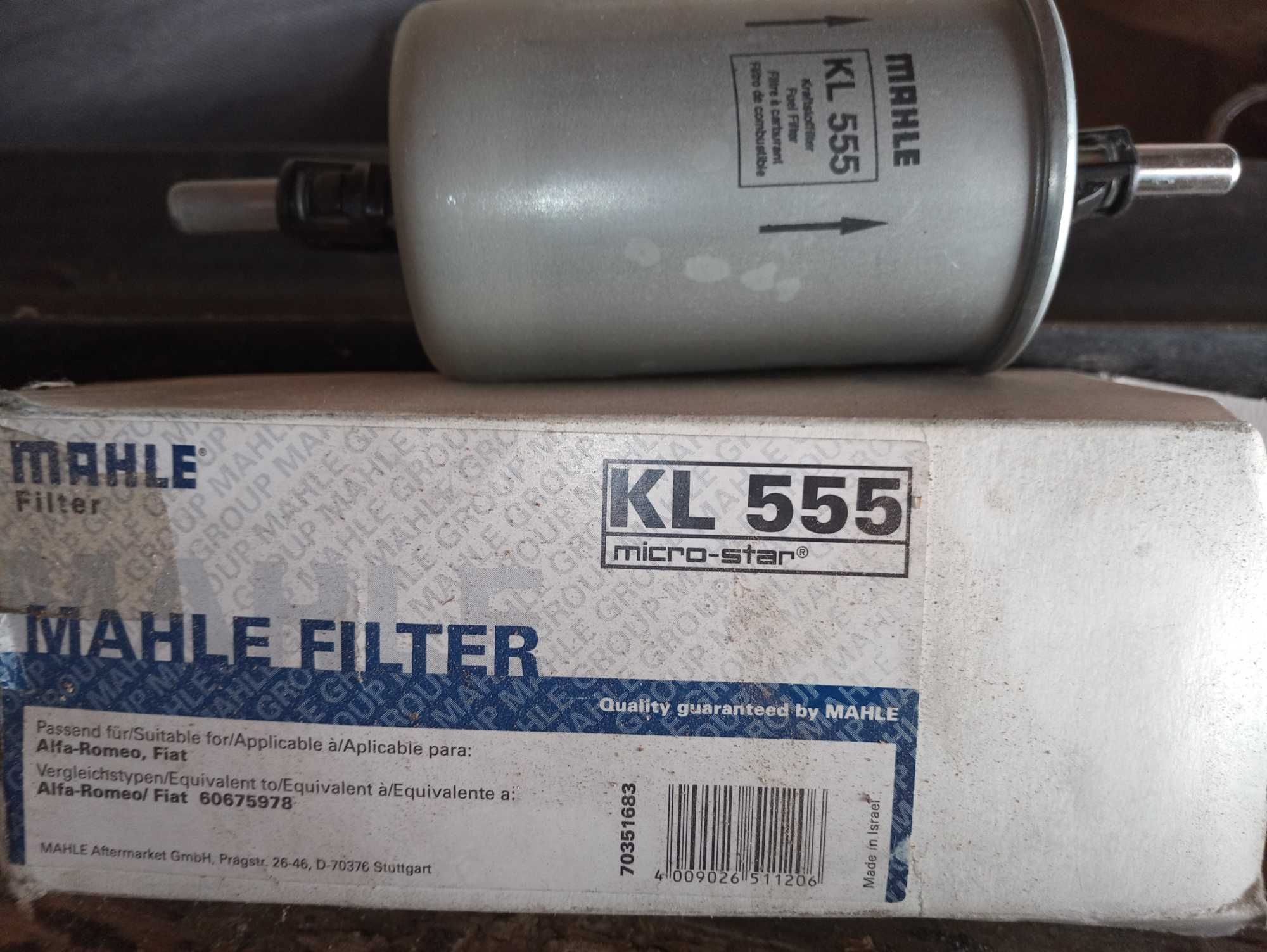 MAHLE ORIGINAL KL 555 Filtro de combustível para ALFA ROMEO 156