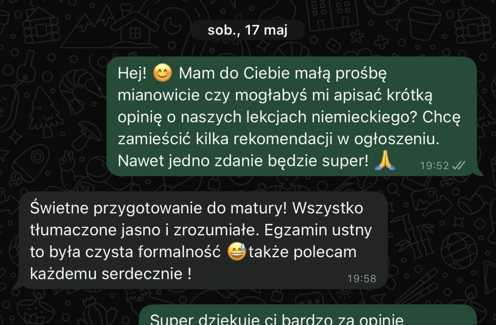 Jezyk Niemiecki korepetycje/ nauka online