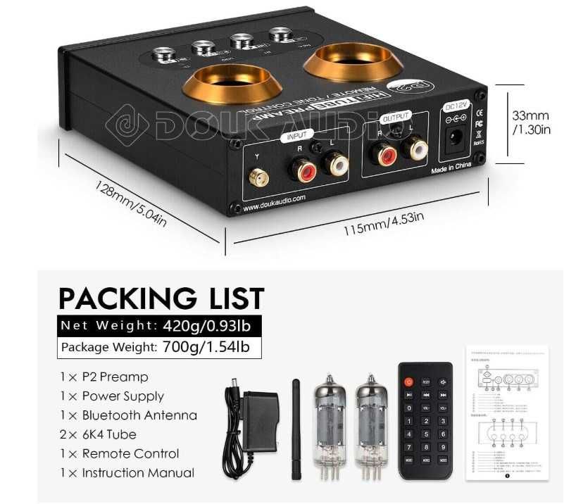 Wzmacniacz HiFI, słuchawkowy, przedwzmacniacz Nobosund Bluetooth 5.0