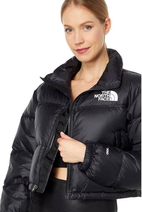 Жіноча коротка куртка, теплий пуховік The North Face курточка ТНФ
