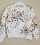 Bluza newbie 86 92 w kwiaty i podkolanówki niebieskie azurowe
