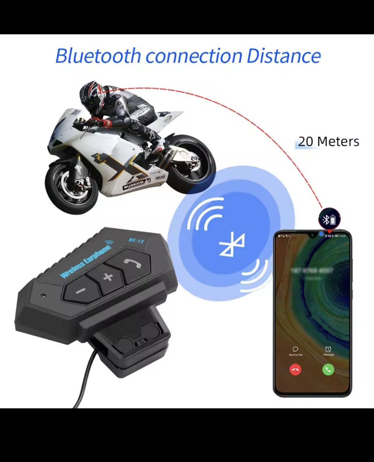 Intercom kask motocykl bluetooth nowy