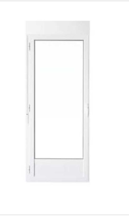 Janela porta de aluminio Artens 229x80cm esq. com estore