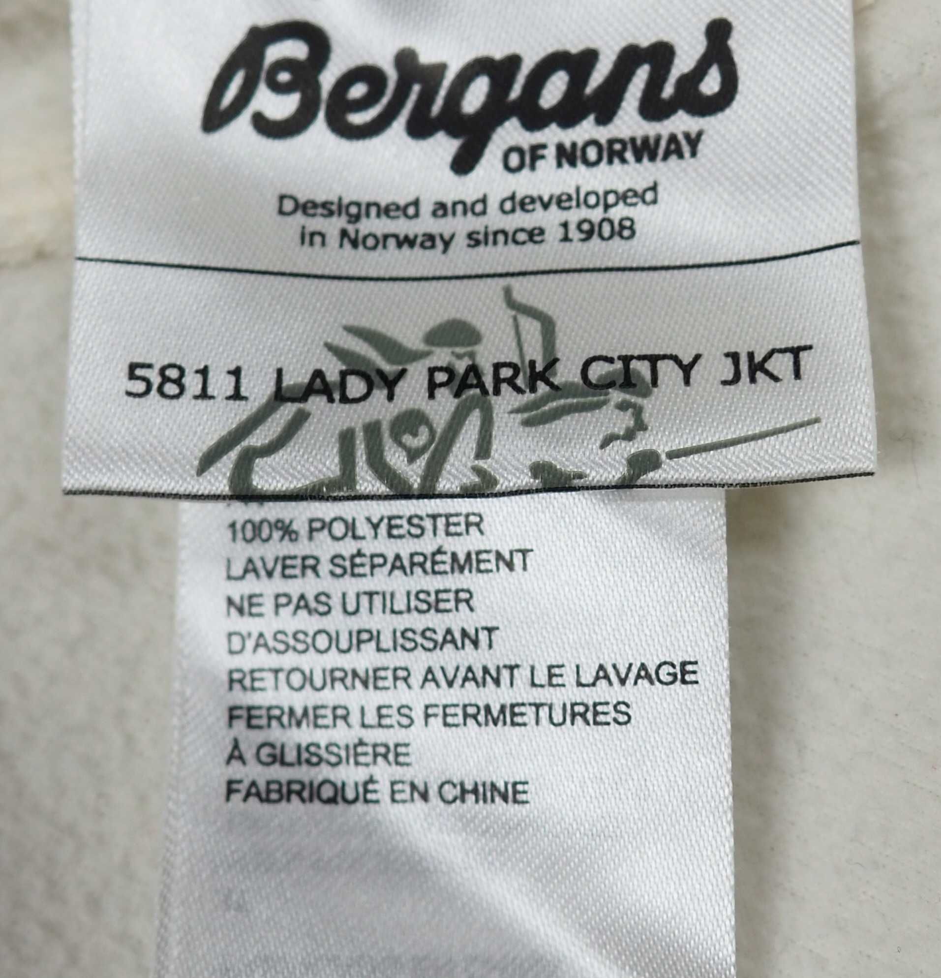 BERGANS_Lady Park City_miękka bluza polarowa_kremowa_L