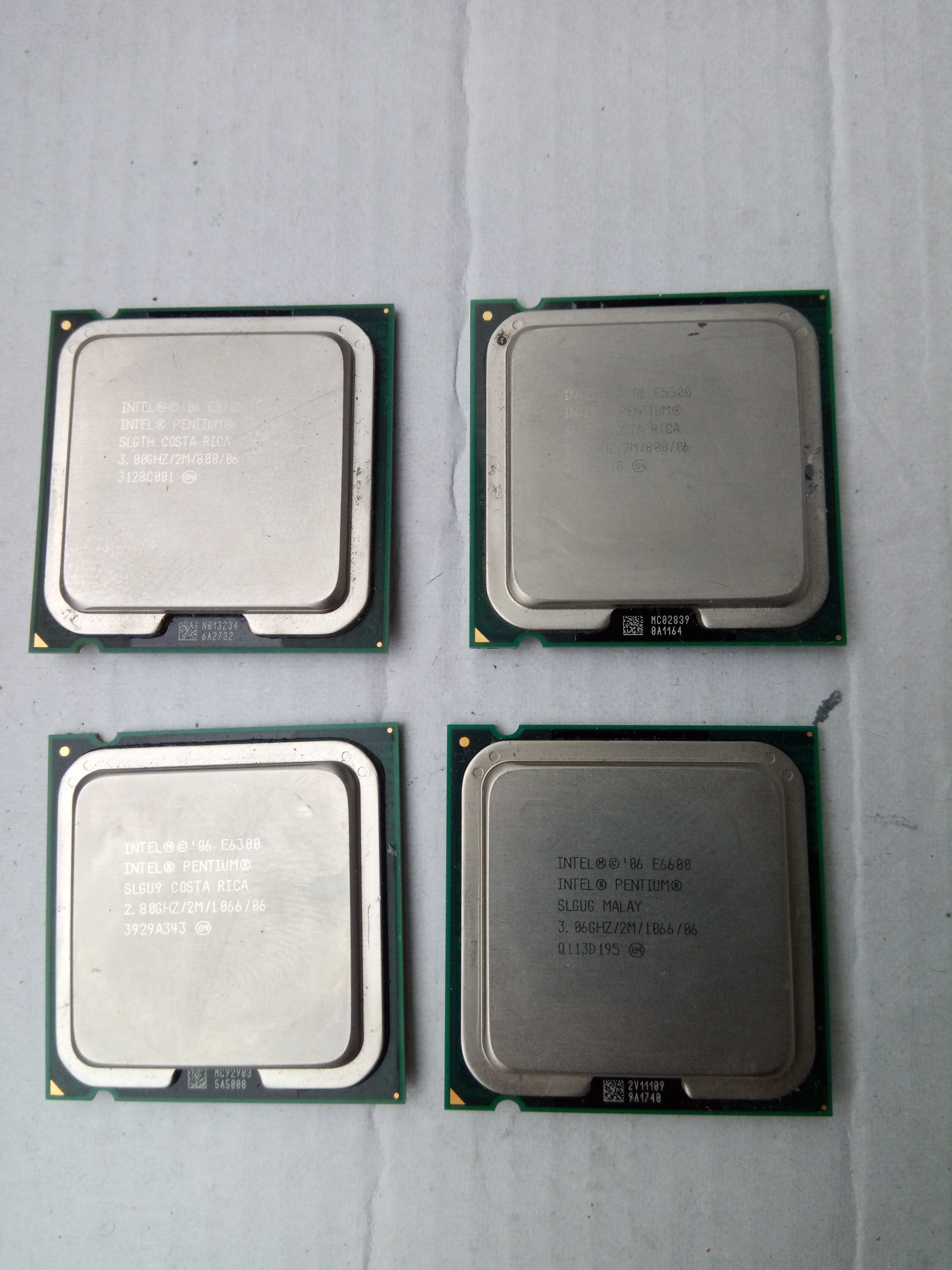 Intel Pentium  E5500   E5700  E6300  E7200  E8200  сокет 775