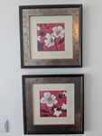 Conjunto de quadros de flores