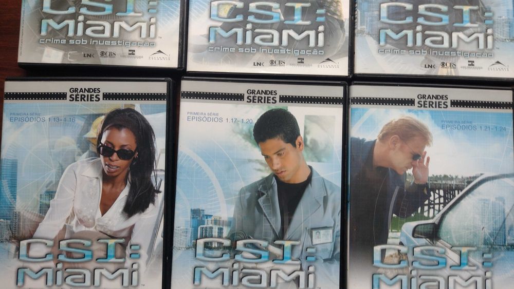 DVD CSI Miami, caixa com coleção completa