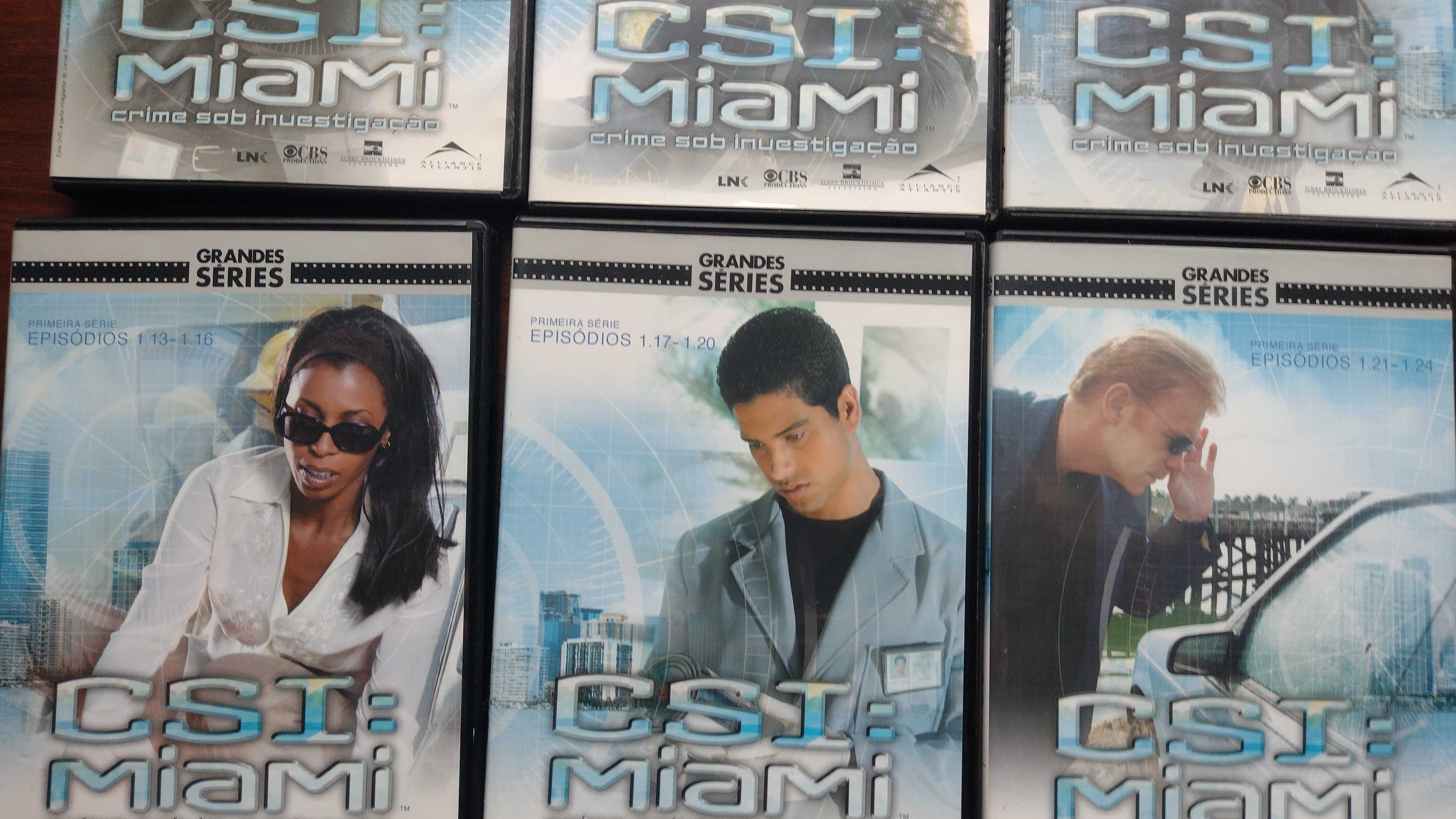 DVD CSI Miami, caixa com coleção completa