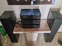 Zestaw Sony TC-K420, Sony STR-DE405, Sony TA-F420 + Kolumny gratis