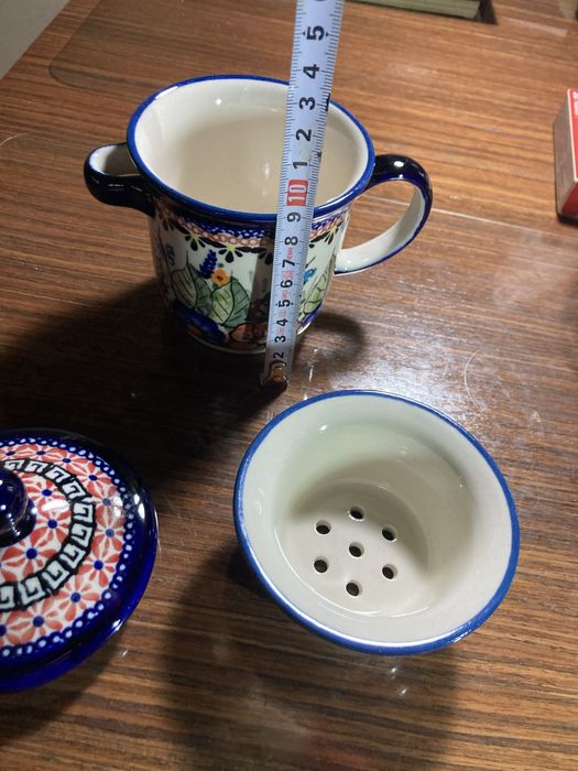Kubek, pojemnik do herbaty unikat Bolesławiec