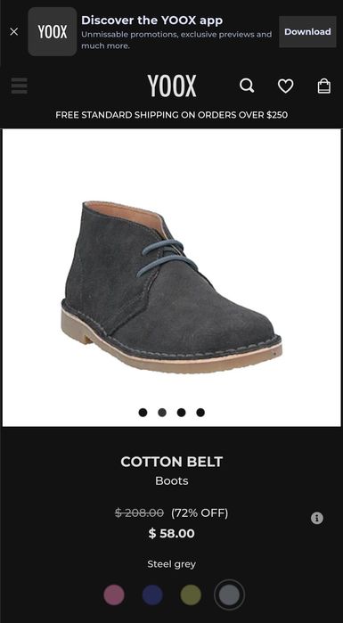 Черевики чоловічі замшеві Сotton Belt 43 розмір