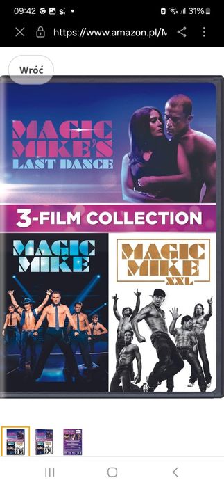 Płyta DVD z 3 filmami