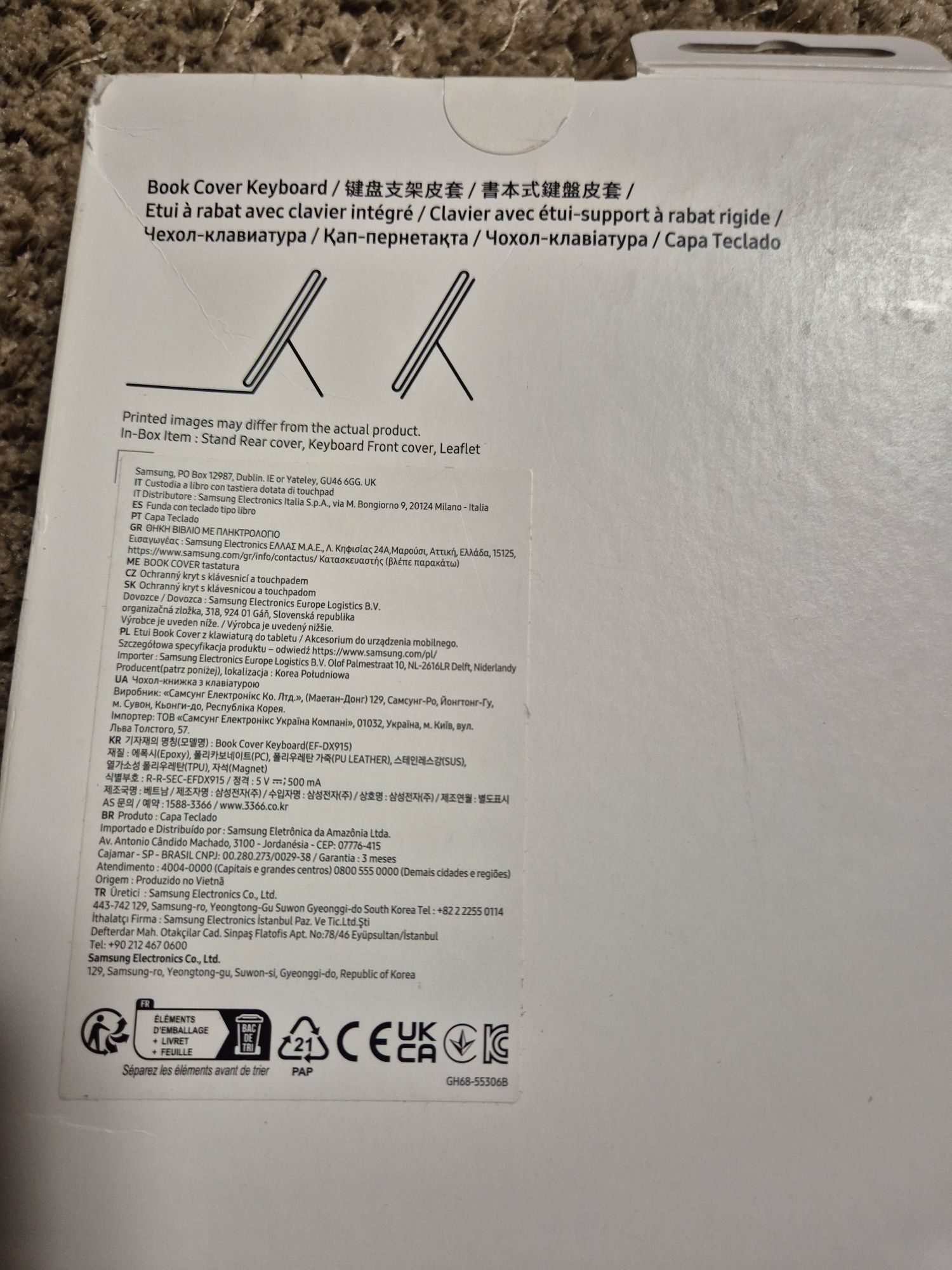 Capa Teclado Book Cover para Samsung S9 Ultra
