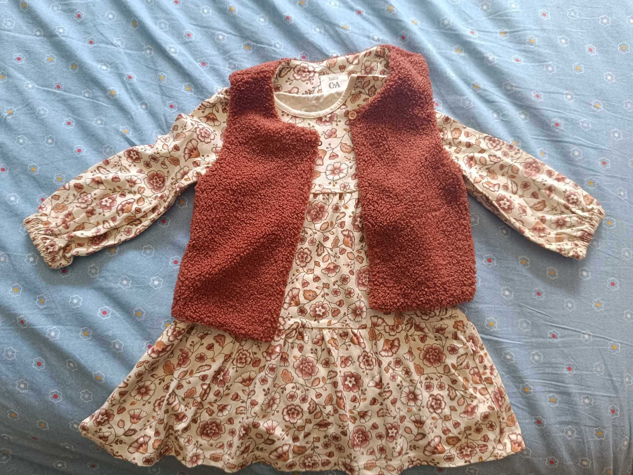 Conjunto vestido + colete C&A
