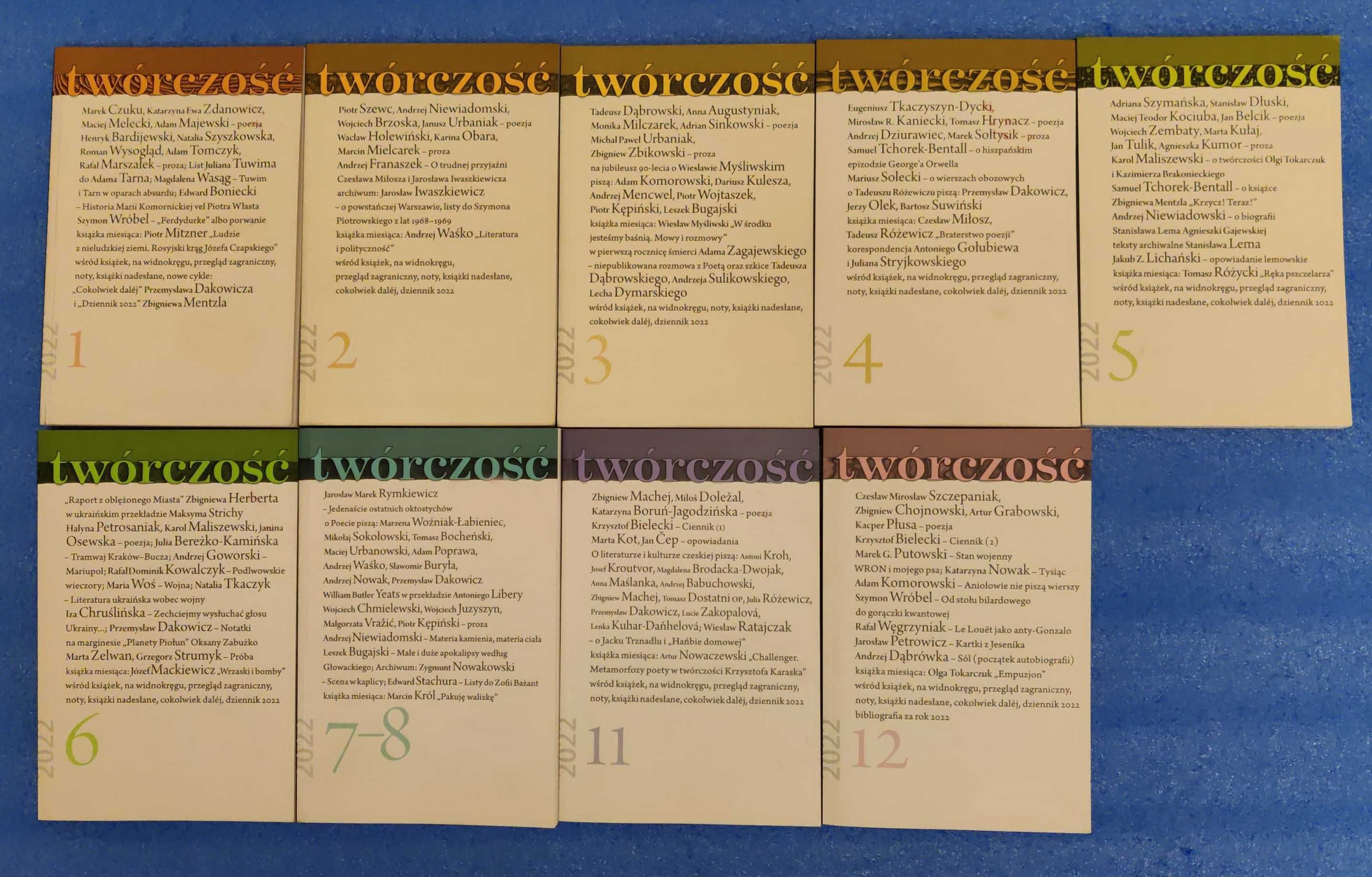 Czasopismo Twórczość 2021, 2022