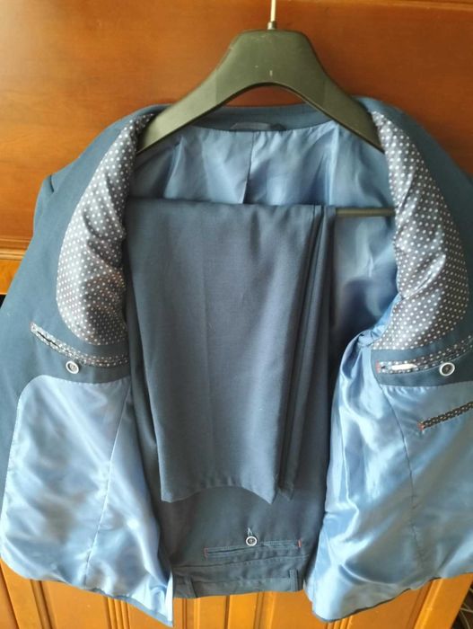 garnitur młodzieżowy 168/170 marynarka spodnie  wełna Studniówka