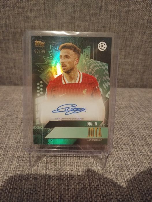 Topps x walkertkl ucc gold 2024-25 diogo jota autograf /99