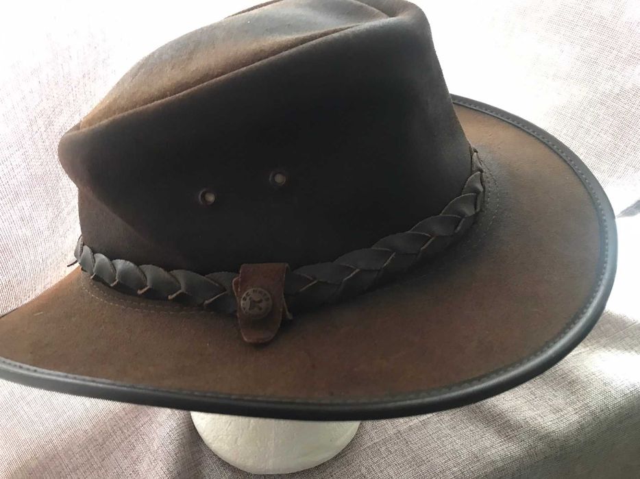 Настоящая австралийская кожаная шляпа от B C hats, размер XXL
