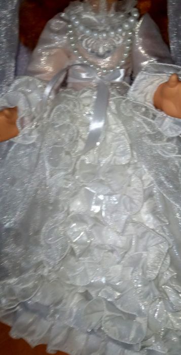 Кукла СССР.Невеста ..В свадебном платье. 60 см.