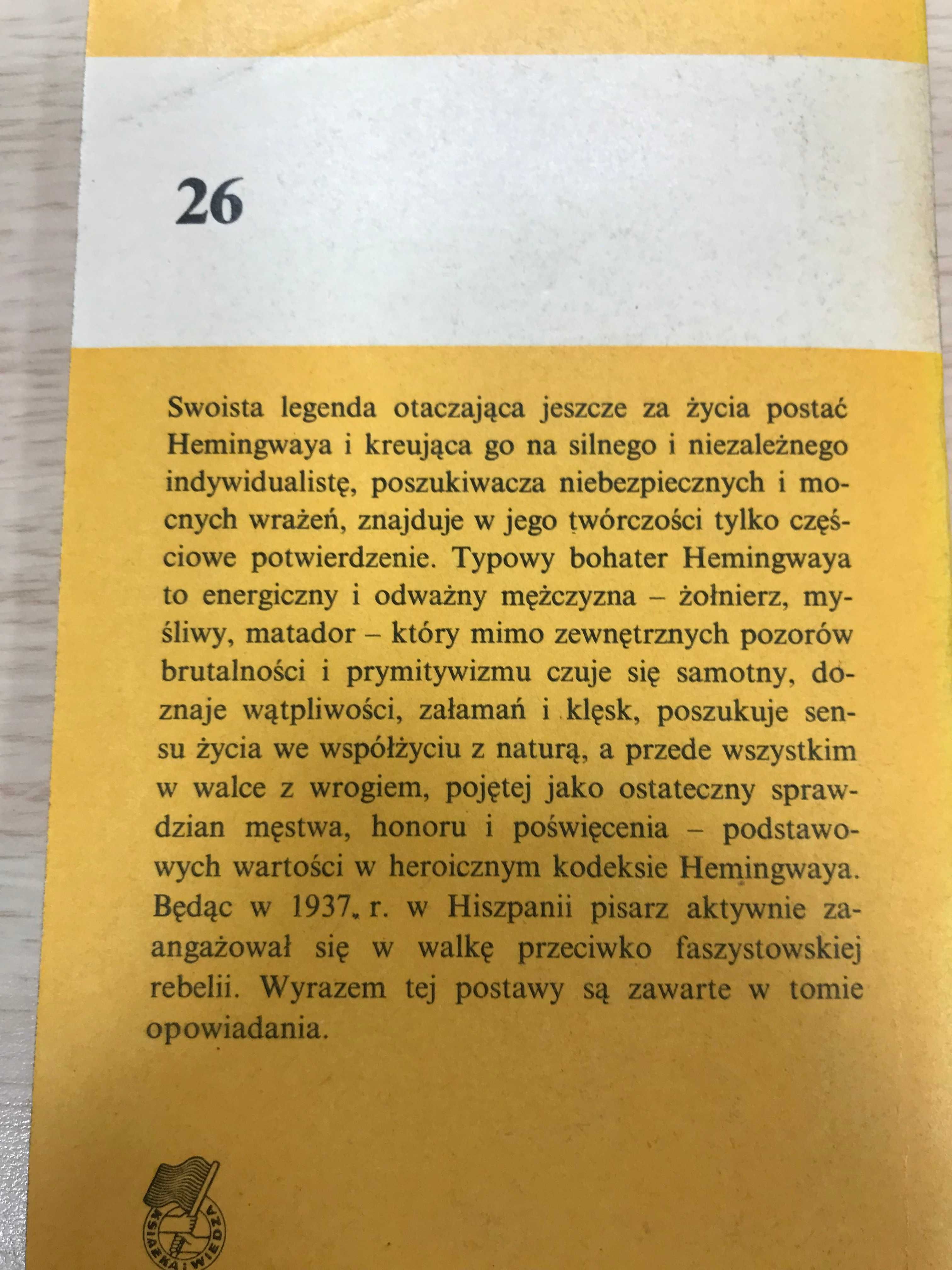 /Seria Koliber 26/ Ernest Hemingway Motyl i czołg PRL z kolibrem