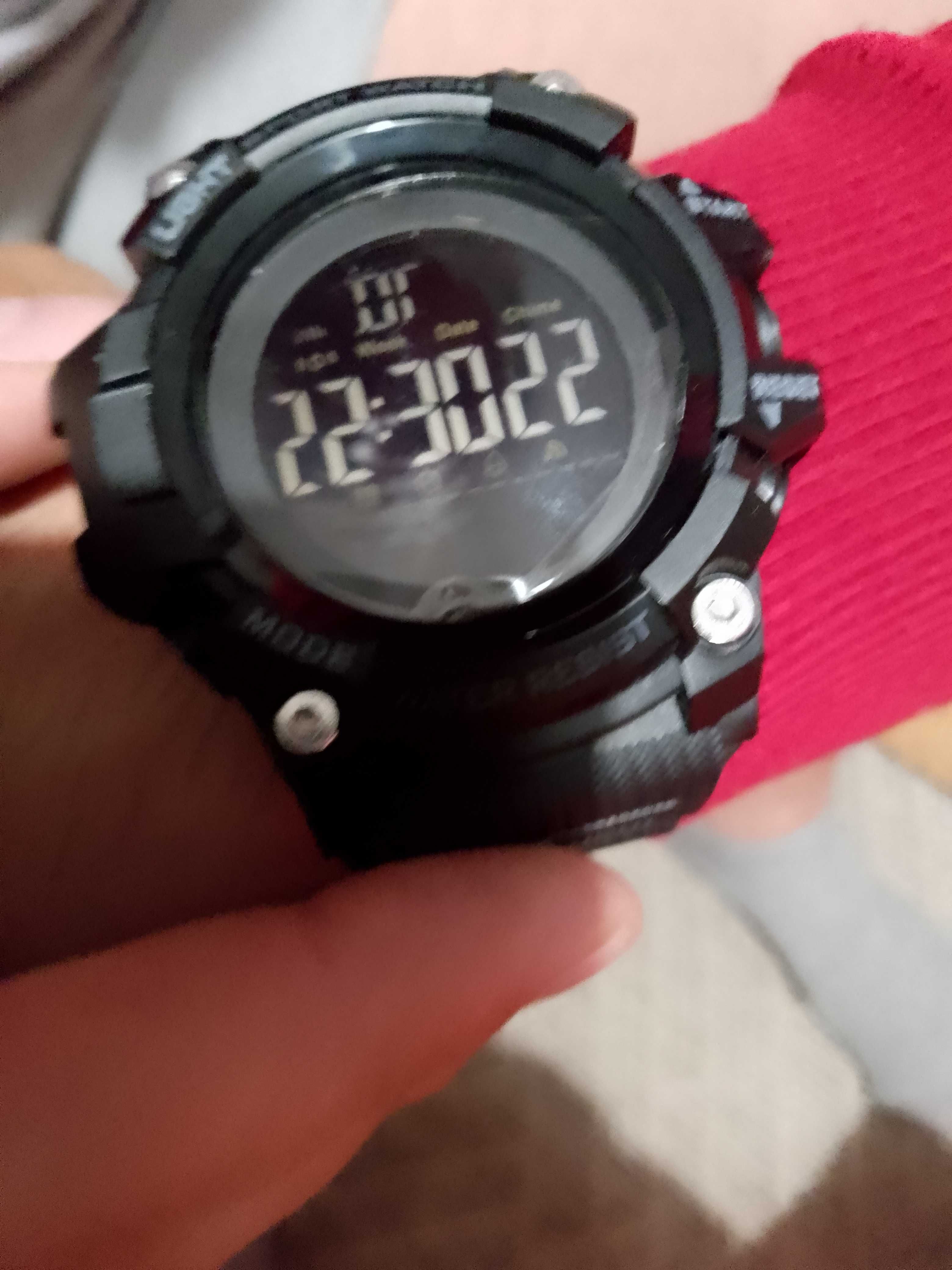 Skmei zegarek męski Sportowy zegarek męski elektroniczny stoper LED