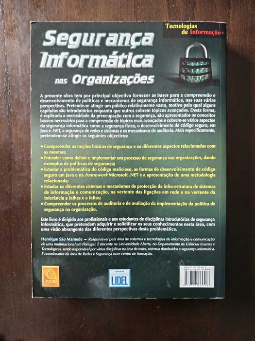 Segurança Informática nas Organizações de Henrique São Mamede