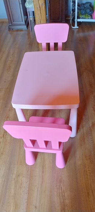 Ikea Mamut stolik krzesła