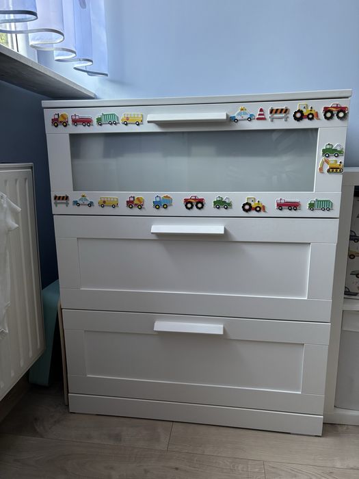 Komoda z 3 szufladami Ikea Brimnes biała