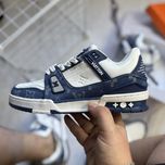 Louis Vuitton Trainer Monogram (36-45) Красовки луи витон белые синие