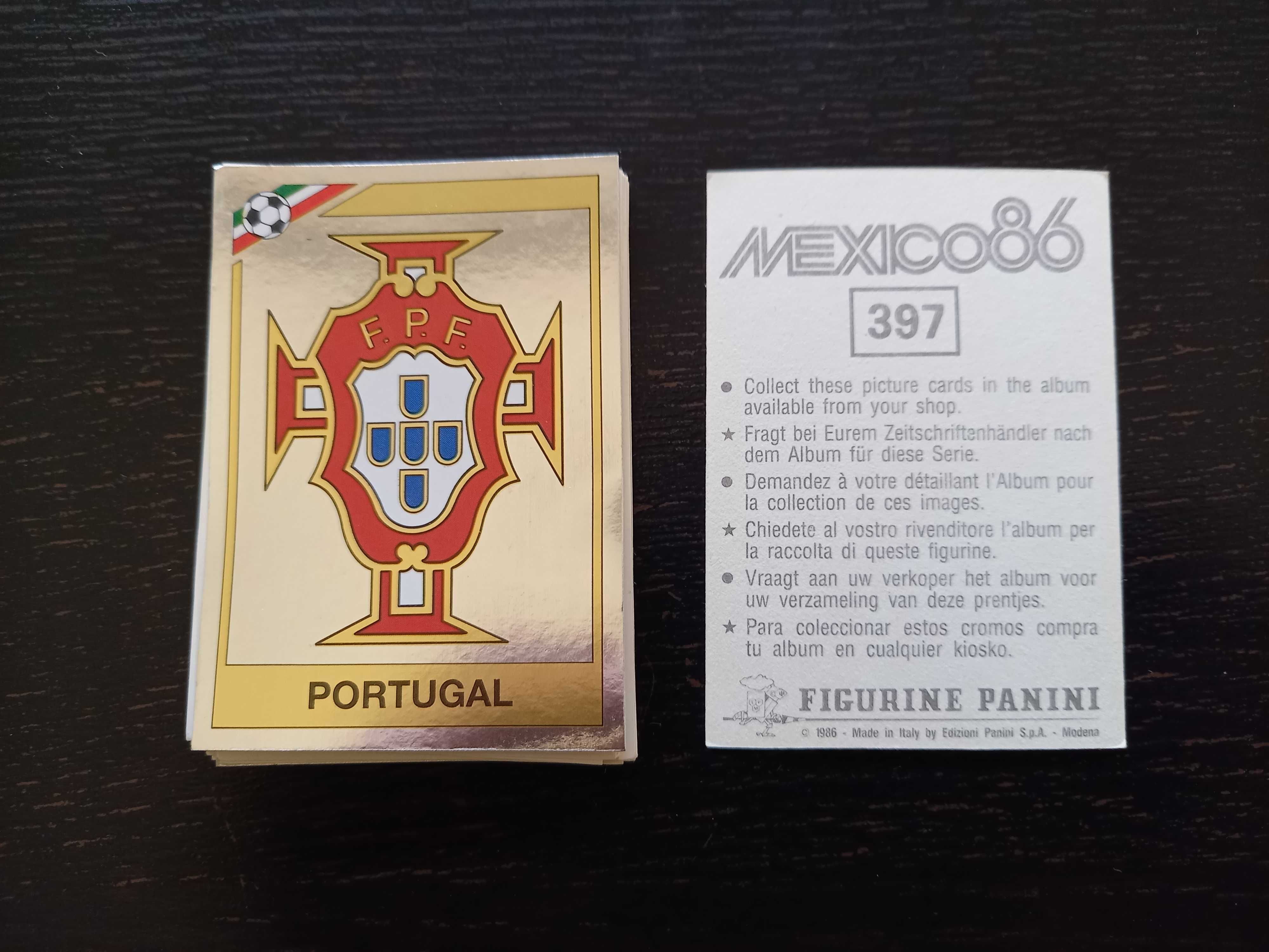 Cromos de futebol FIFA World Cup Mexico 86 da Panini