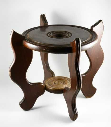 Base de redoma em madeira